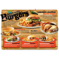 High Quality Custom Fast Food Menu / Restaurant Folded Flyer Brochure Printing